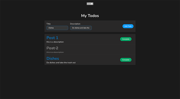 Example Of Theming With React Context